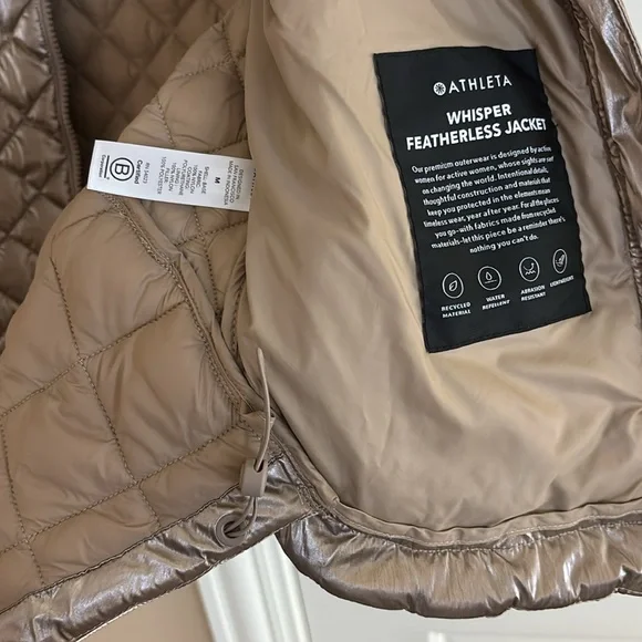 Athleta Whisper Featherless Jacket. Size M. - Picture 5 of 9